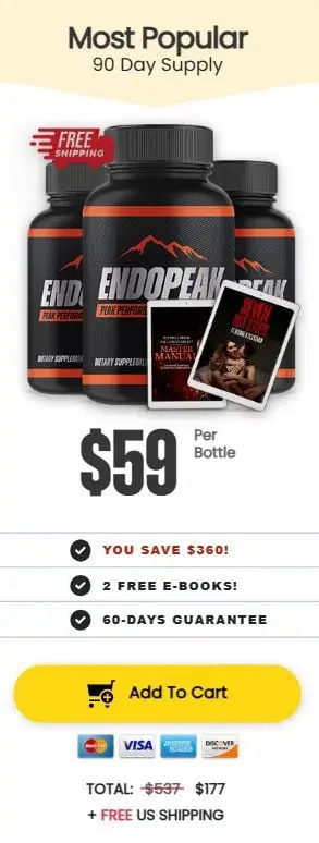 Endopeak - 3 Bottle Pack